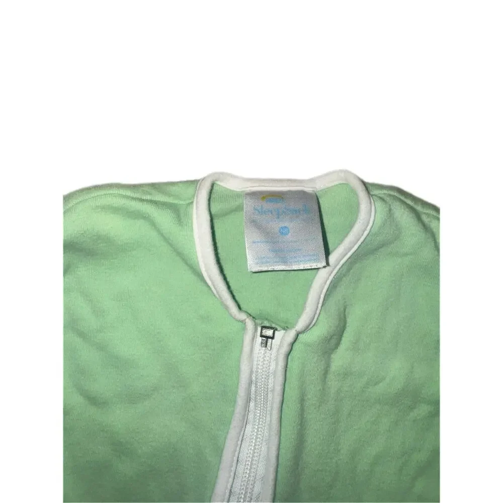 HALO Cotton SleepSack Wearable Blanket Light Green Bunny Bunny Applique Size NB